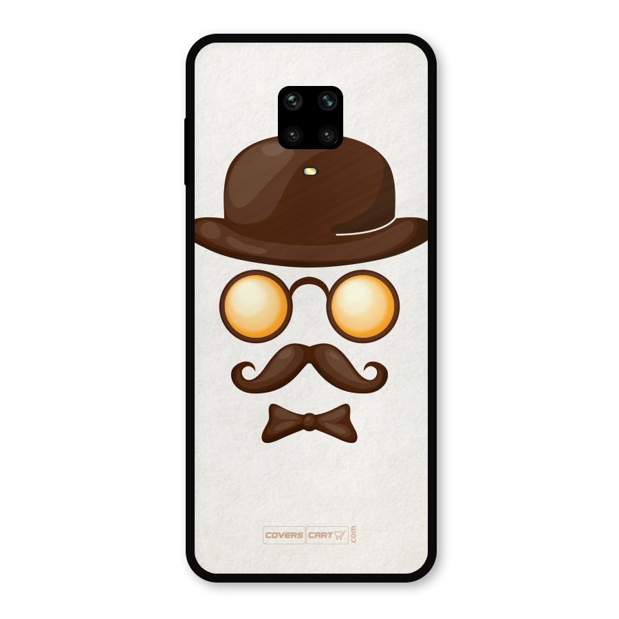 Retro Style Metal Back Case for Redmi Note 9 Pro