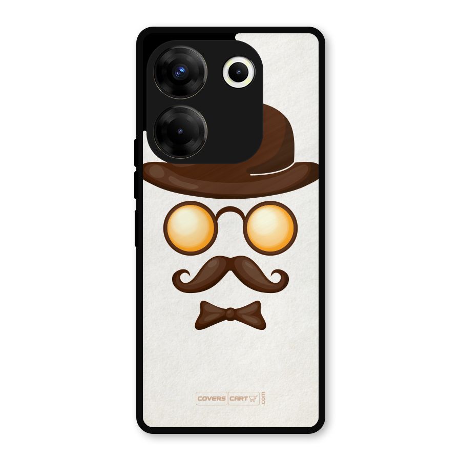 Retro Style Metal Back Case for Tecno Camon 20 Pro