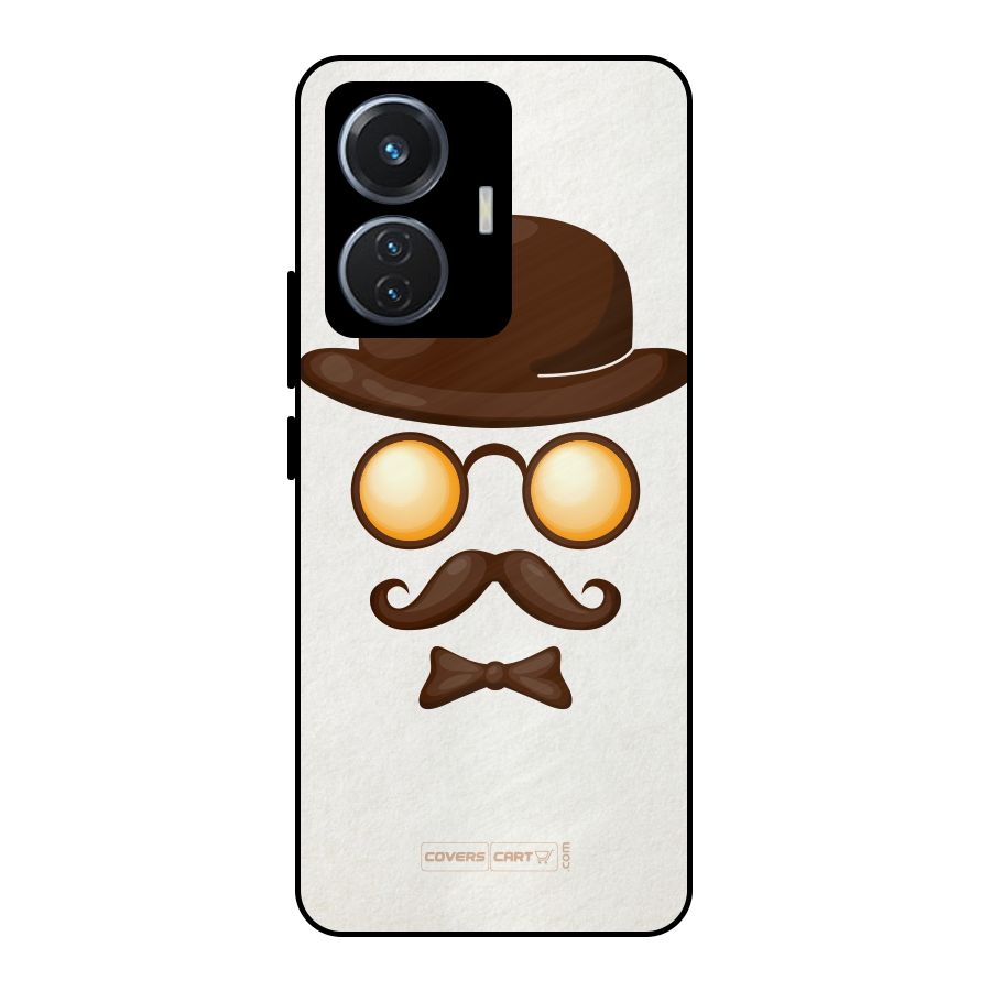 Retro Style Metal Back Case for Vivo T1 44W