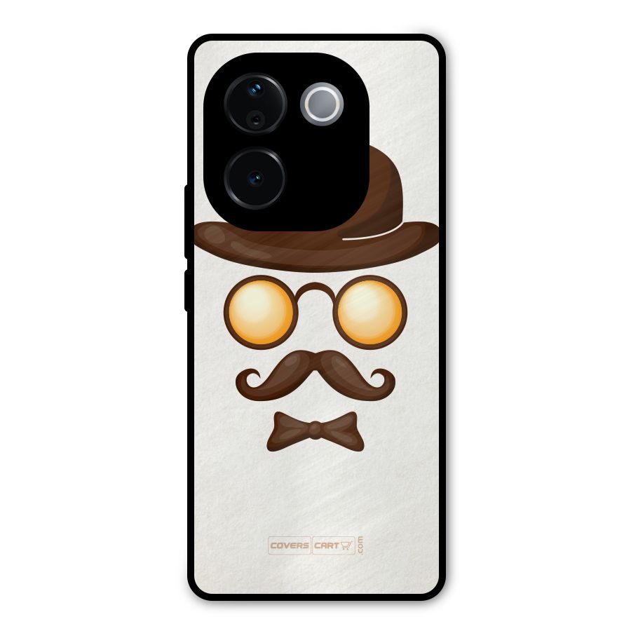 Retro Style Metal Back Case for Vivo T3 Pro