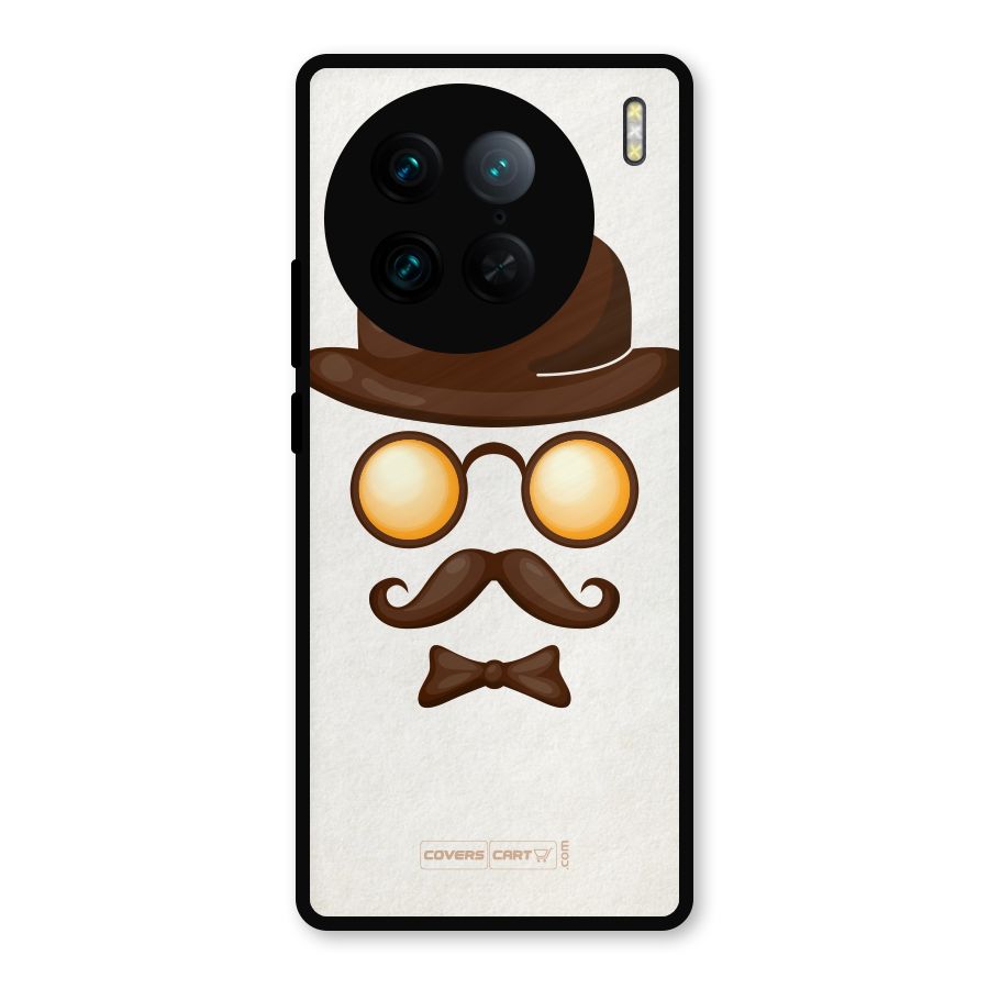 Retro Style Metal Back Case for Vivo X90 Pro