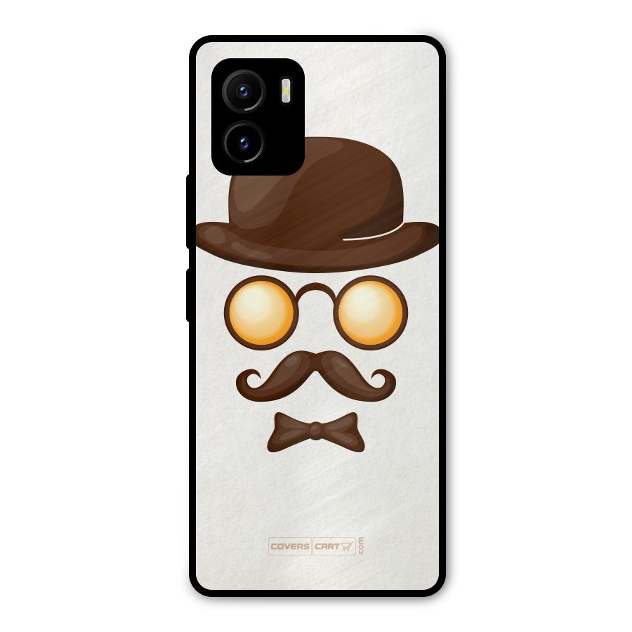 Retro Style Metal Back Case for Vivo Y15s