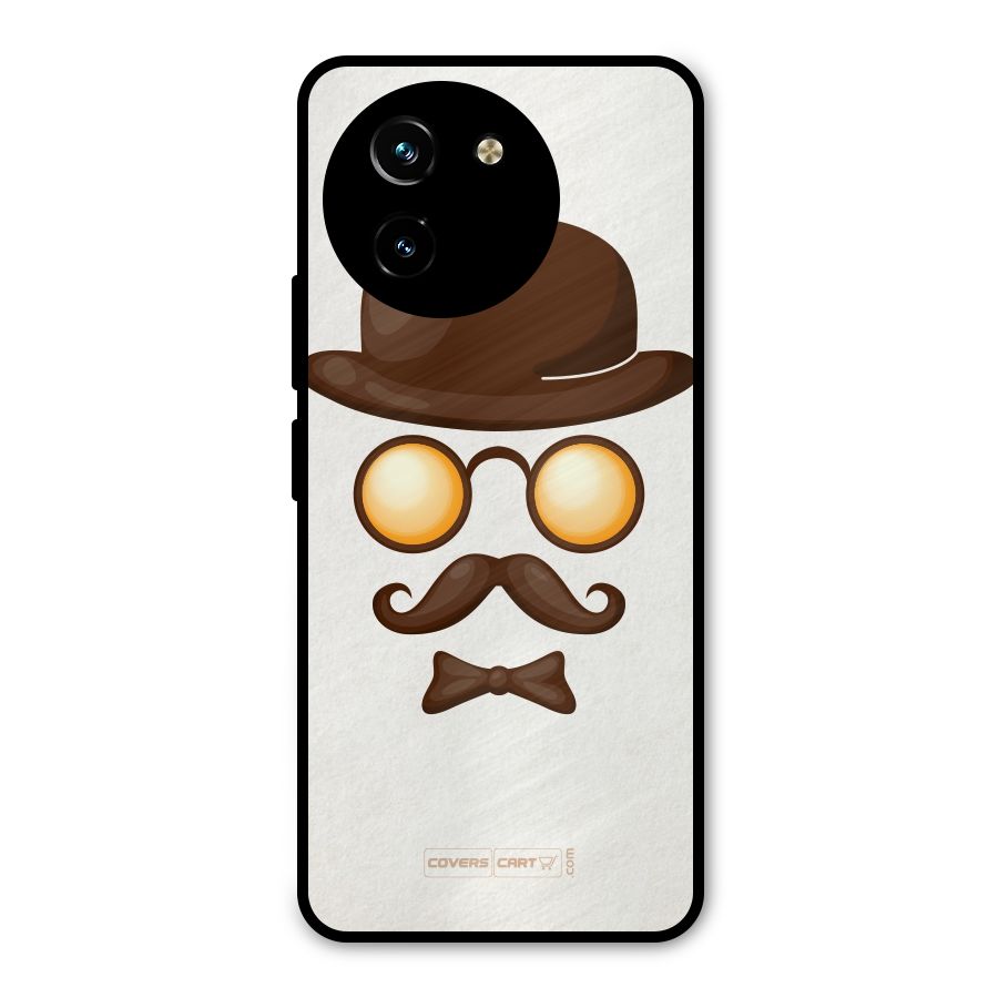 Retro Style Metal Back Case for Vivo Y200i