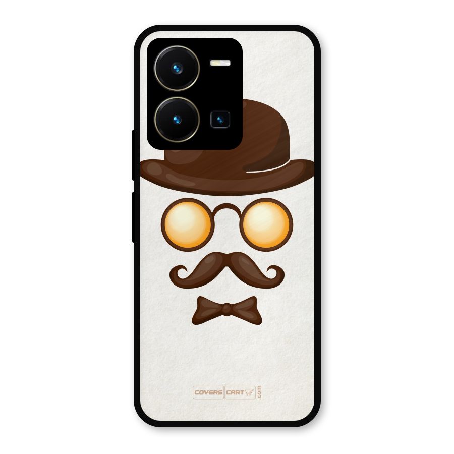 Retro Style Metal Back Case for Vivo Y35