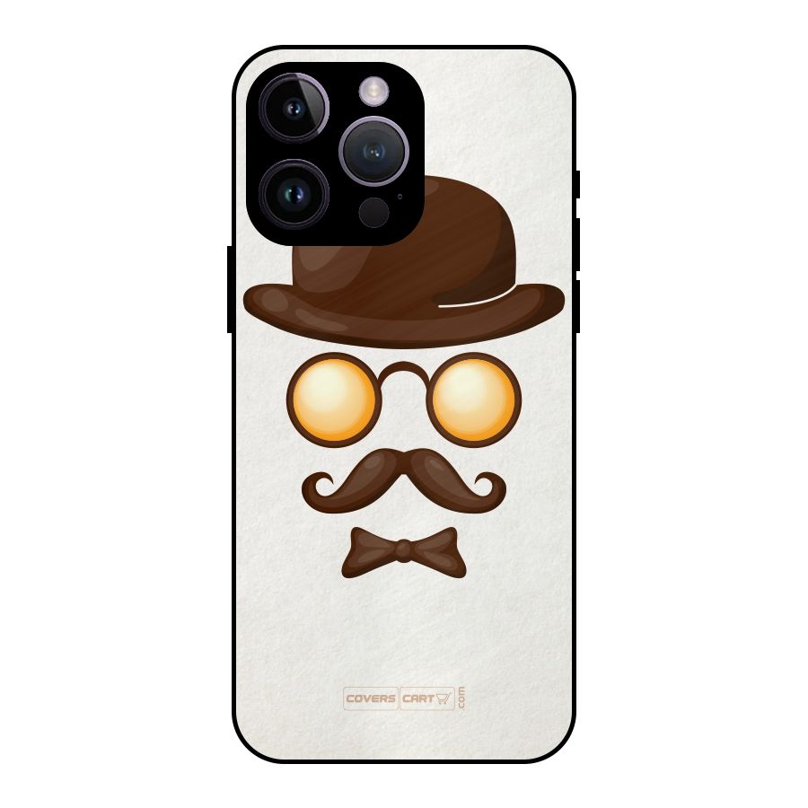 Retro Style Metal Back Case for iPhone 14 Pro Max