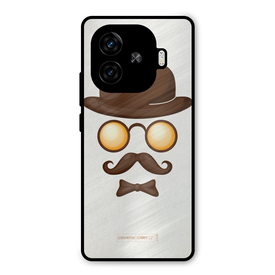 Retro Style Metal Back Case for iQOO Z9 Turbo