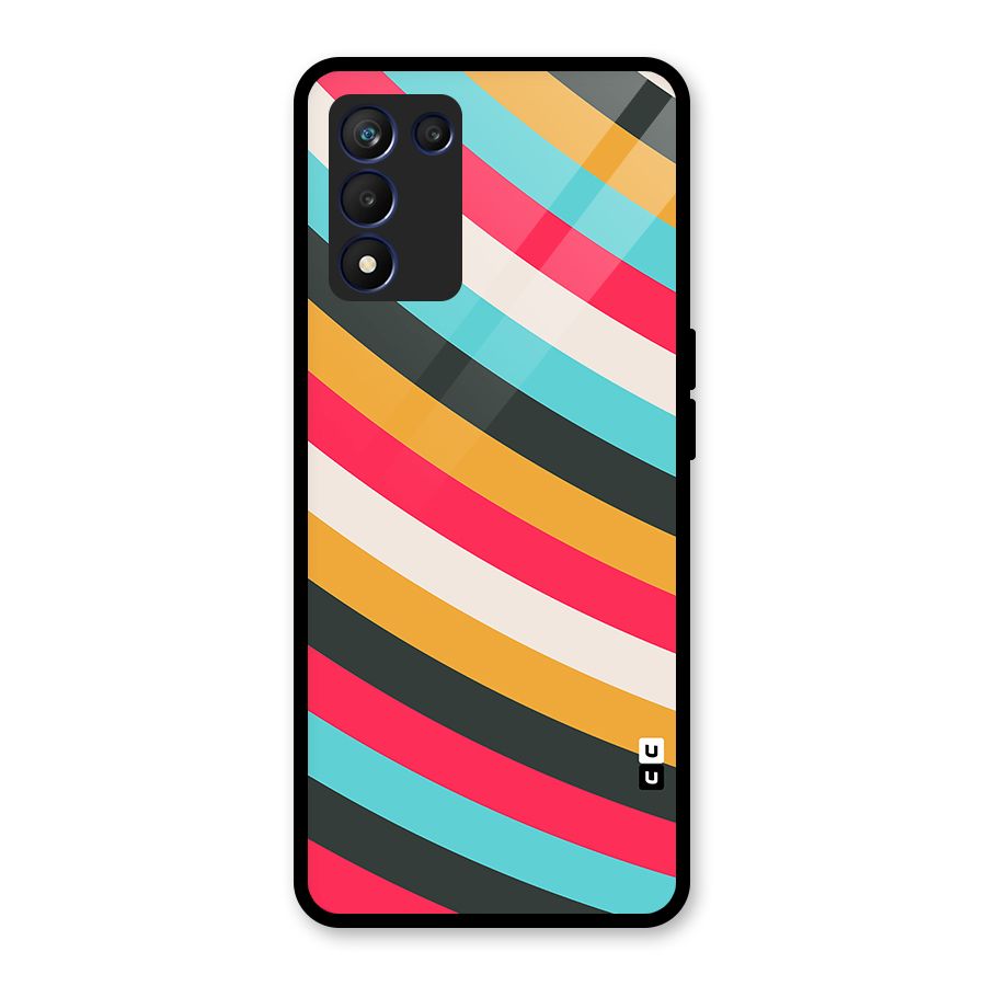 Retro Style Minimal Curves Glass Back Case for Realme 9 5G Speed