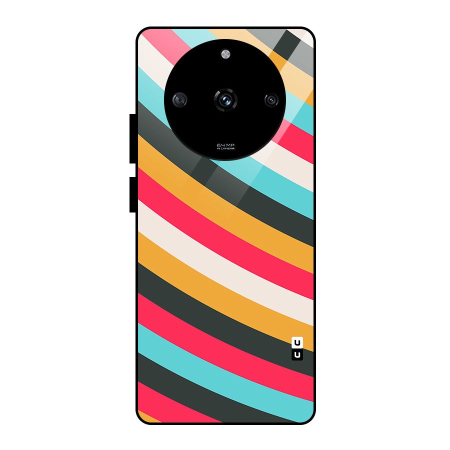 Retro Style Minimal Curves Glass Back Case for Realme Narzo 60 5G