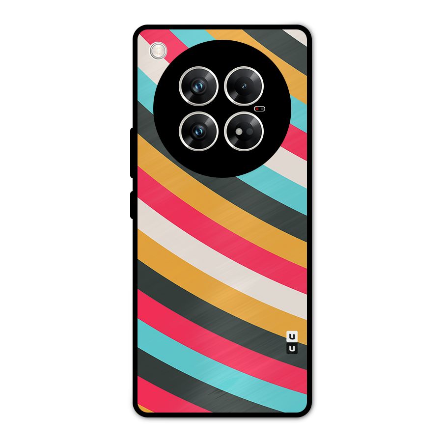 Retro Style Minimal Curves Metal Back Case for Infinix Zero 40 5G