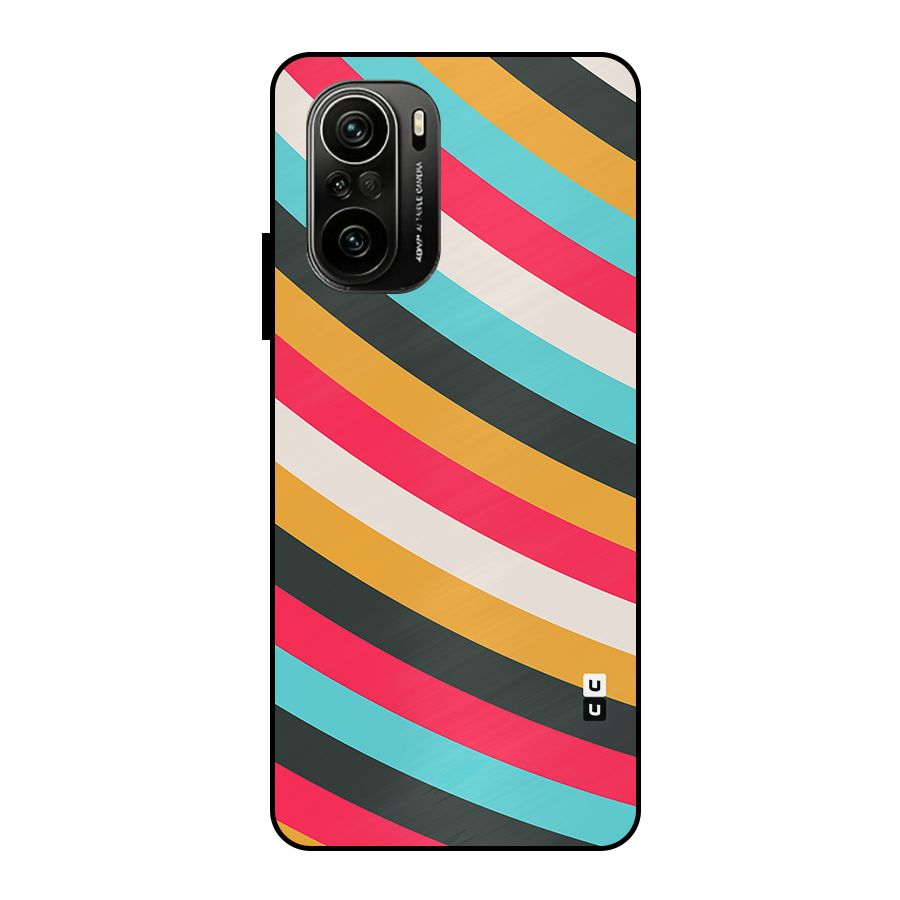 Retro Style Minimal Curves Metal Back Case for Mi 11x