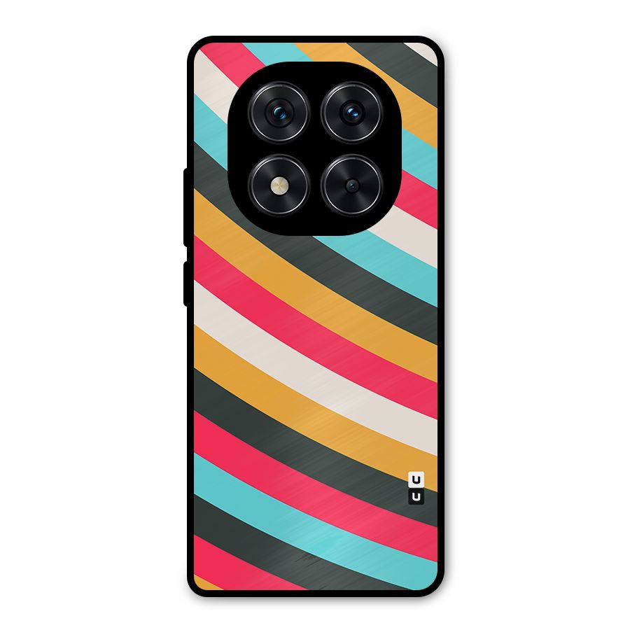 Retro Style Minimal Curves Metal Back Case for Redmi Note 14 Pro 5G