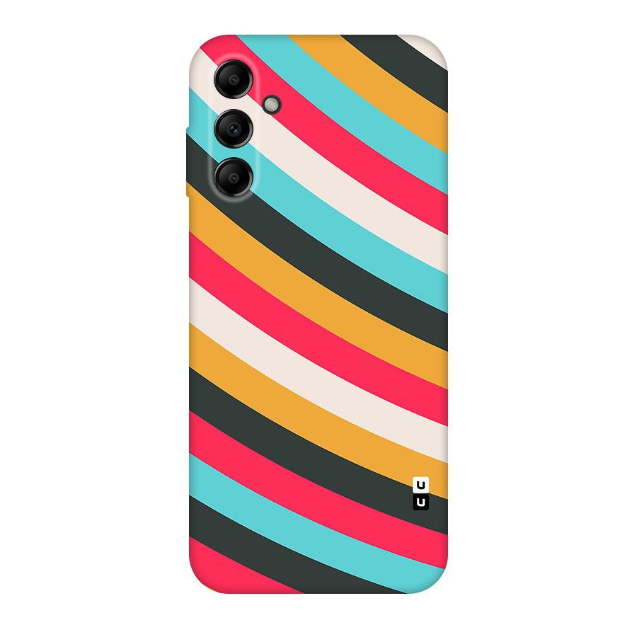Retro Style Minimal Curves Original Polycarbonate Back Case for Galaxy A14 5G