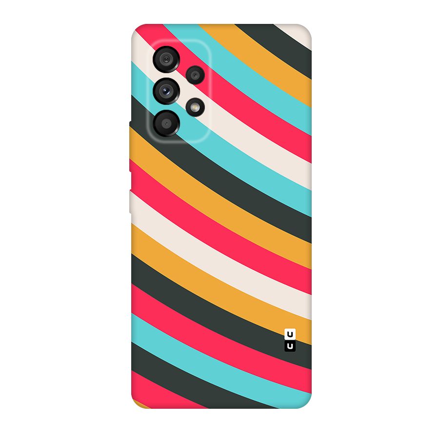 Retro Style Minimal Curves Original Polycarbonate Back Case for Galaxy A53 5G
