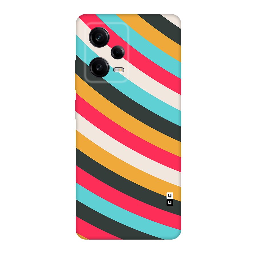 Retro Style Minimal Curves Original Polycarbonate Back Case for Redmi Note 12 Pro