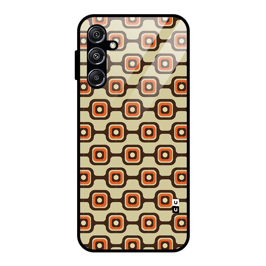 Retro Vintage Pattern Glass Back Case for Galaxy M34 5G
