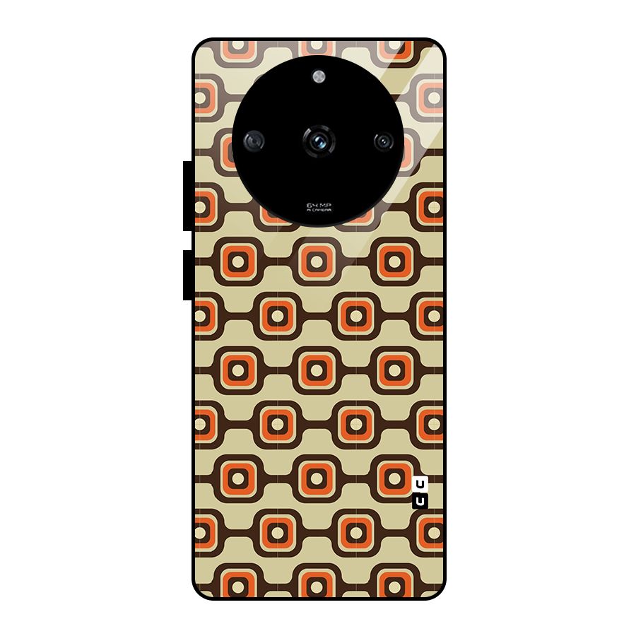 Retro Vintage Pattern Glass Back Case for Realme Narzo 60 5G
