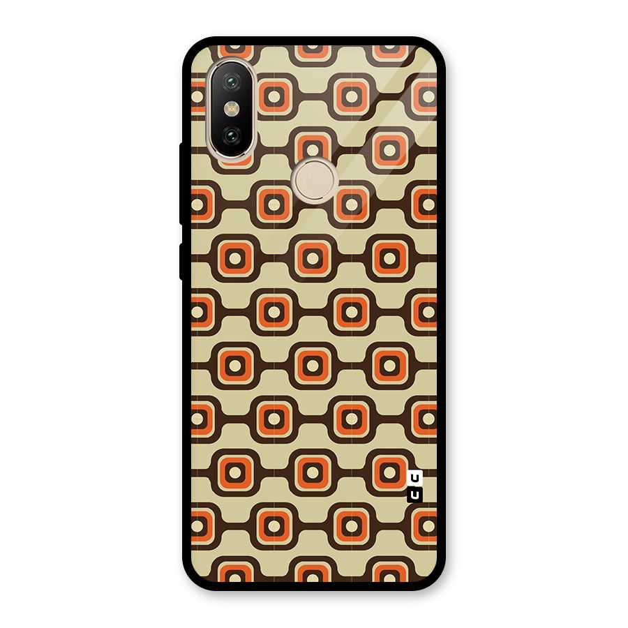 Retro Vintage Pattern Glass Back Case for Redmi A2