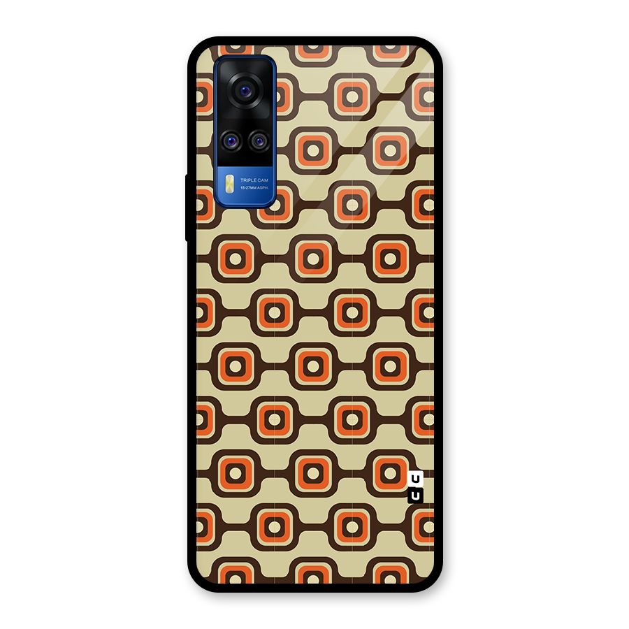 Retro Vintage Pattern Glass Back Case for Vivo Y31