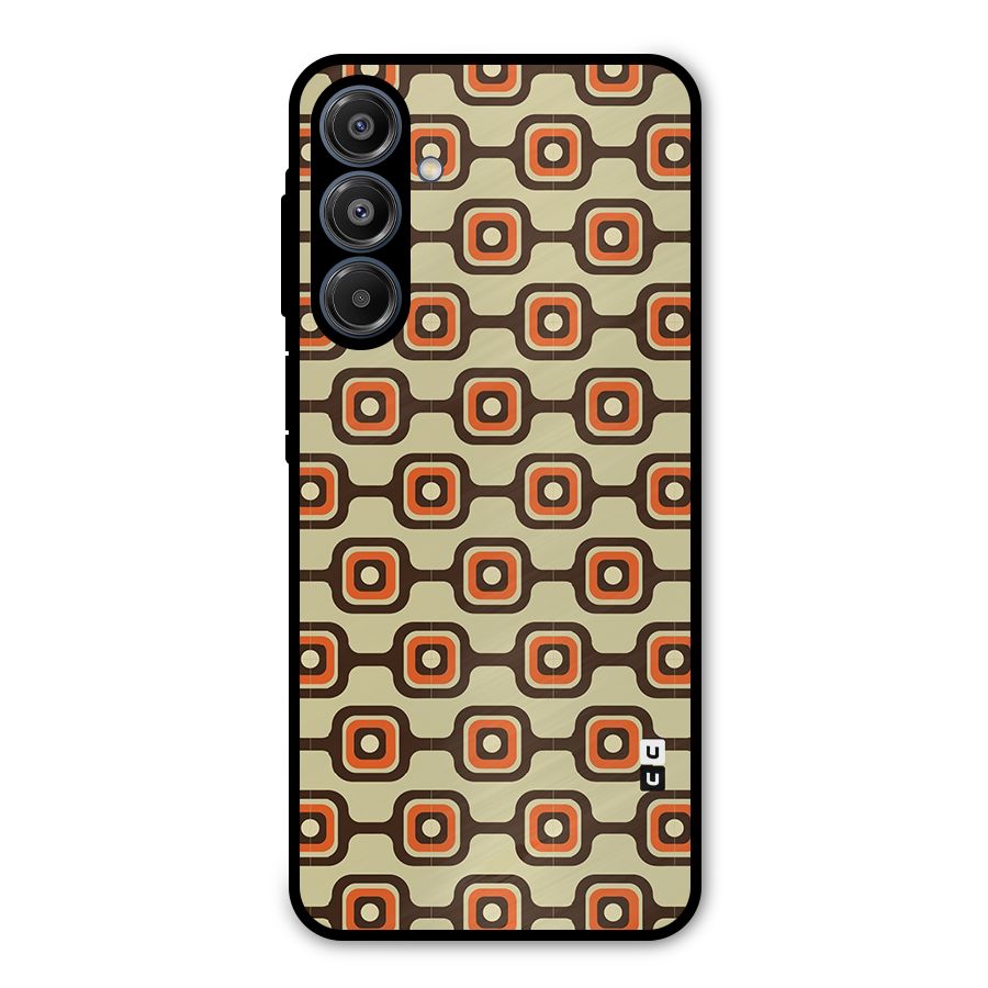 Retro Vintage Pattern Metal Back Case for Galaxy A16 5G