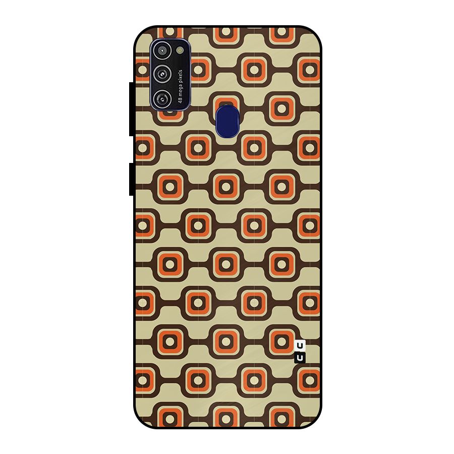 Retro Vintage Pattern Metal Back Case for Galaxy M30s