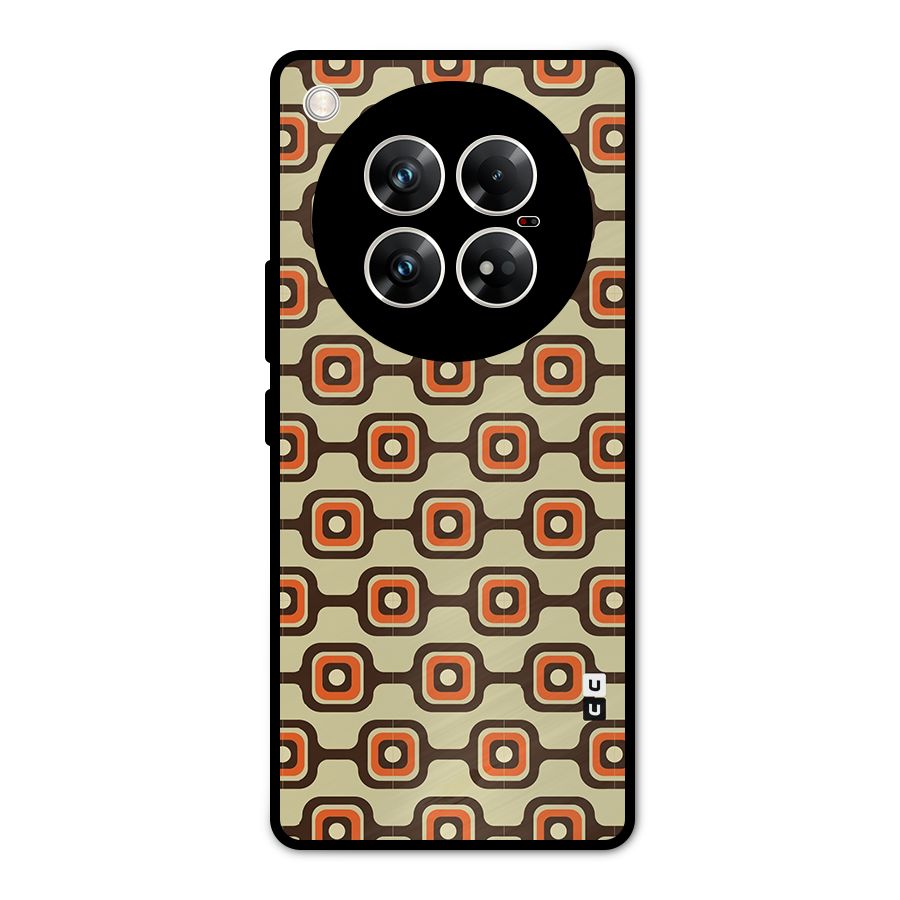 Retro Vintage Pattern Metal Back Case for Infinix Zero 40 5G