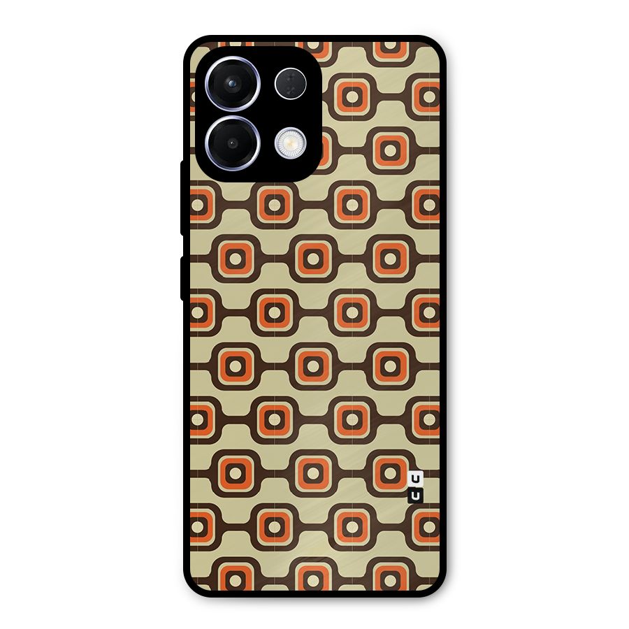 Retro Vintage Pattern Metal Back Case for Oppo K13