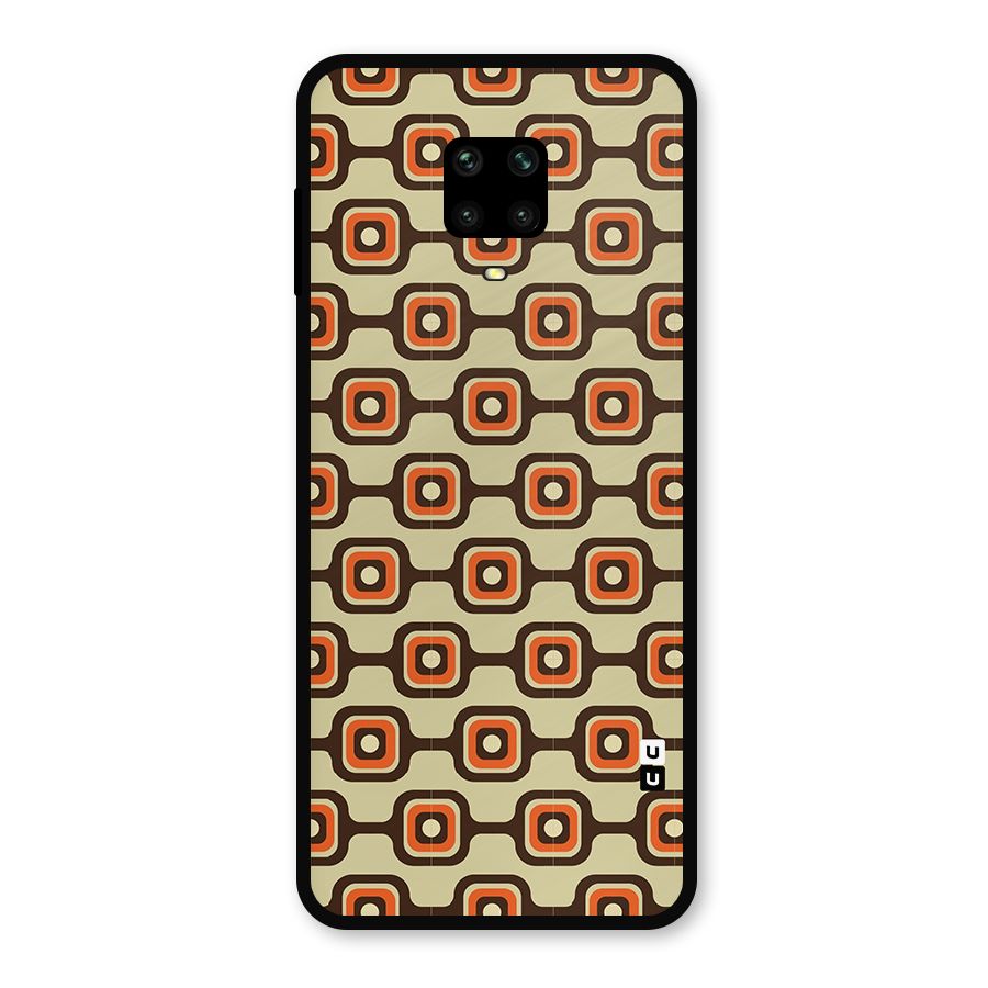 Retro Vintage Pattern Metal Back Case for Poco M2 Pro