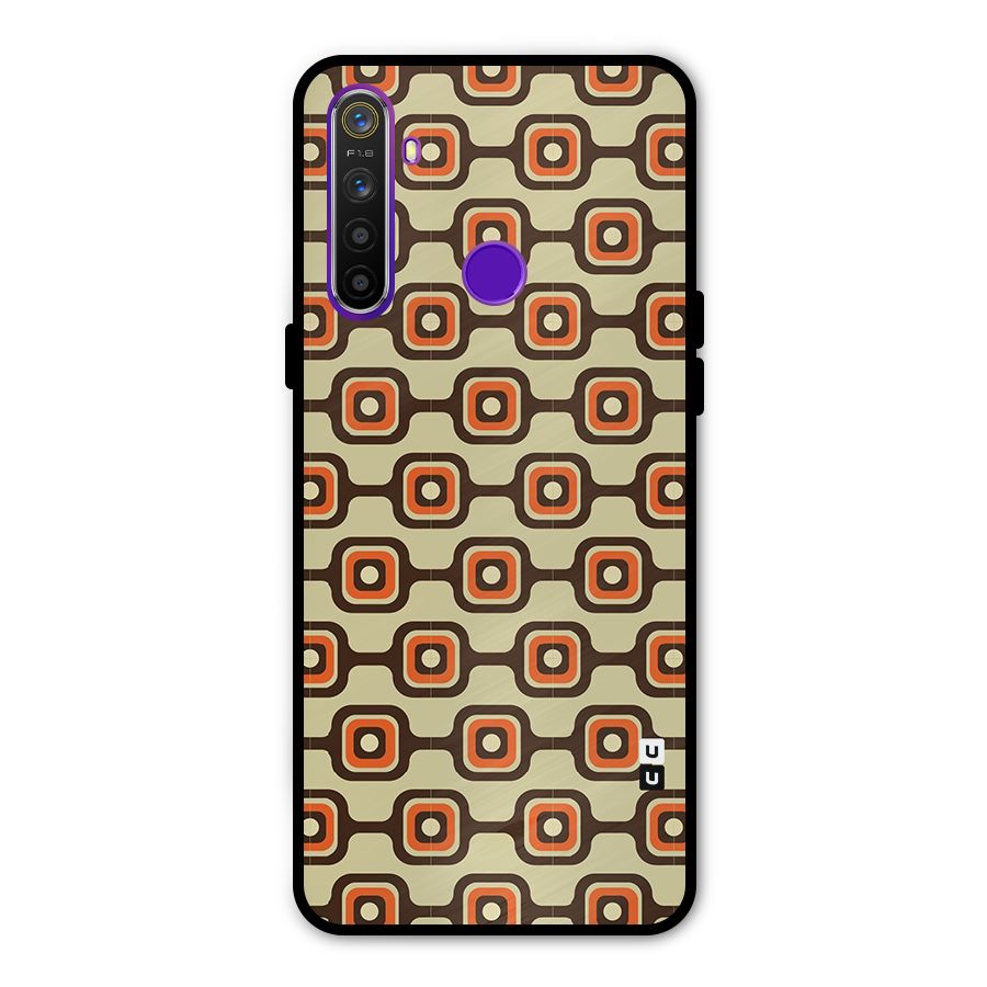 Retro Vintage Pattern Metal Back Case for Realme 5