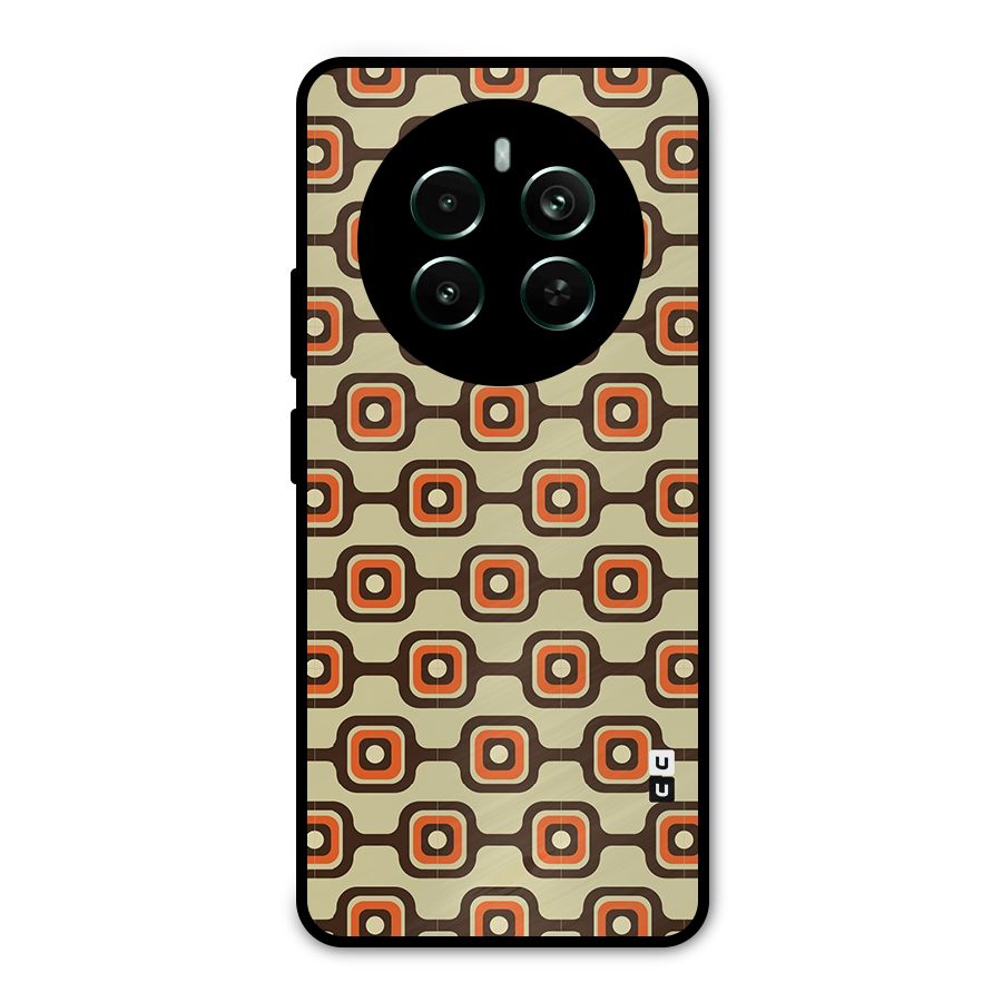 Retro Vintage Pattern Metal Back Case for Realme Narzo 70 Pro