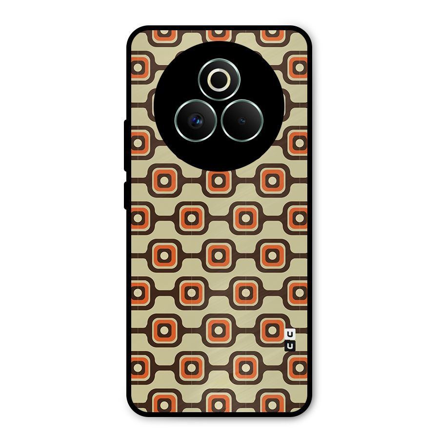 Retro Vintage Pattern Metal Back Case for Realme P3 Pro