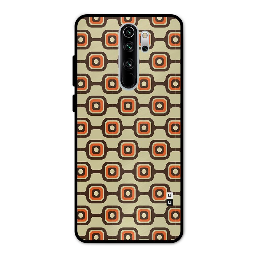 Retro Vintage Pattern Metal Back Case for Redmi Note 8 Pro