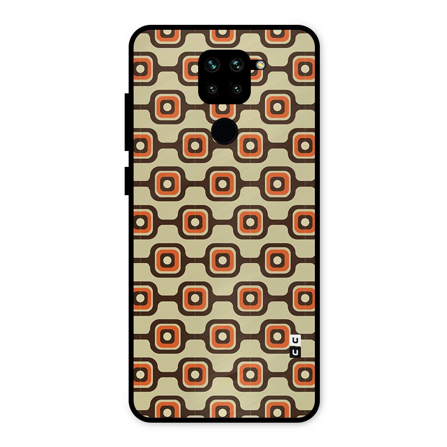 Retro Vintage Pattern Metal Back Case for Redmi Note 9