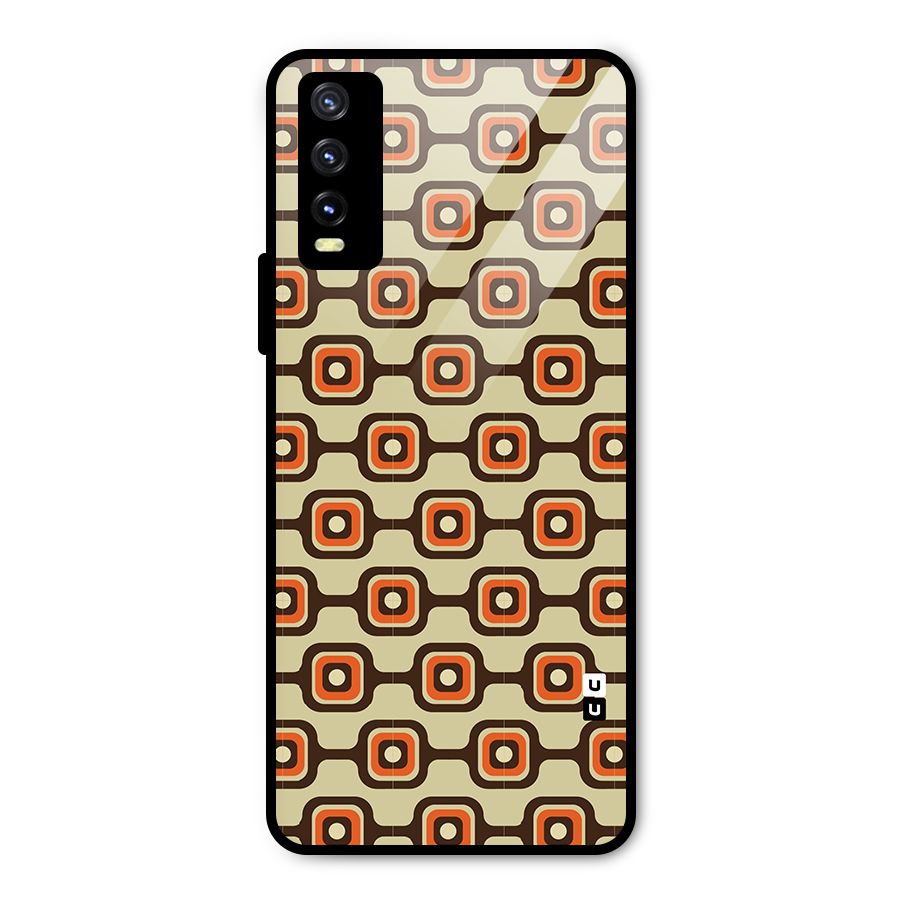 Retro Vintage Pattern Metal Back Case for Vivo Y20t