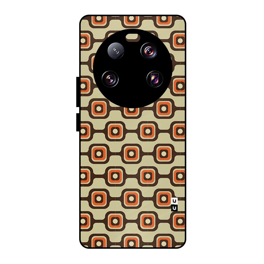 Retro Vintage Pattern Metal Back Case for Xiaomi 13 Ultra