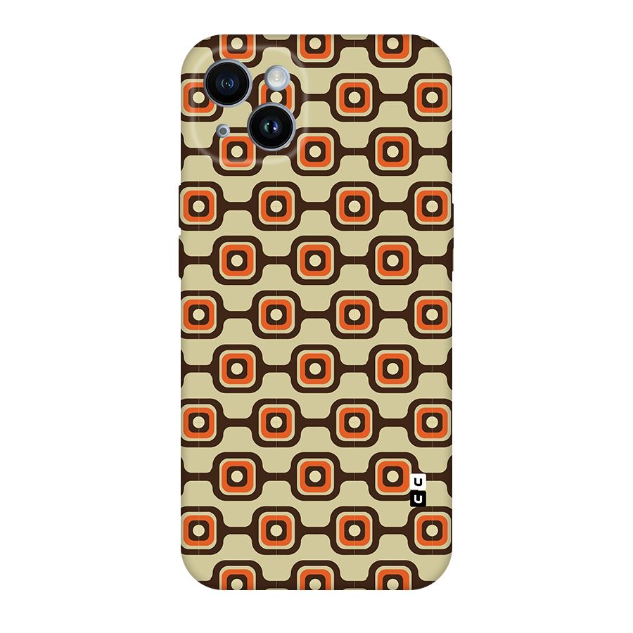 Retro Vintage Pattern Original Polycarbonate Back Case for iPhone 14