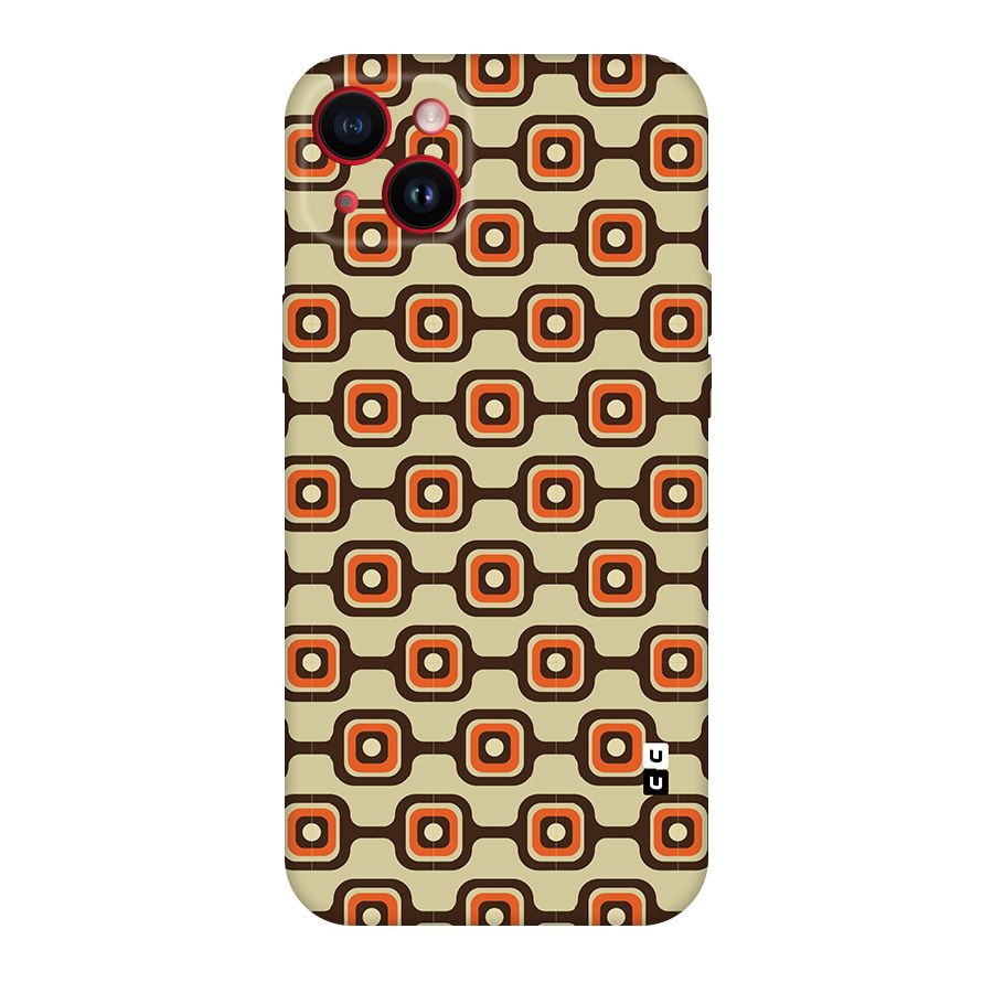 Retro Vintage Pattern Original Polycarbonate Back Case for iPhone 14 Plus