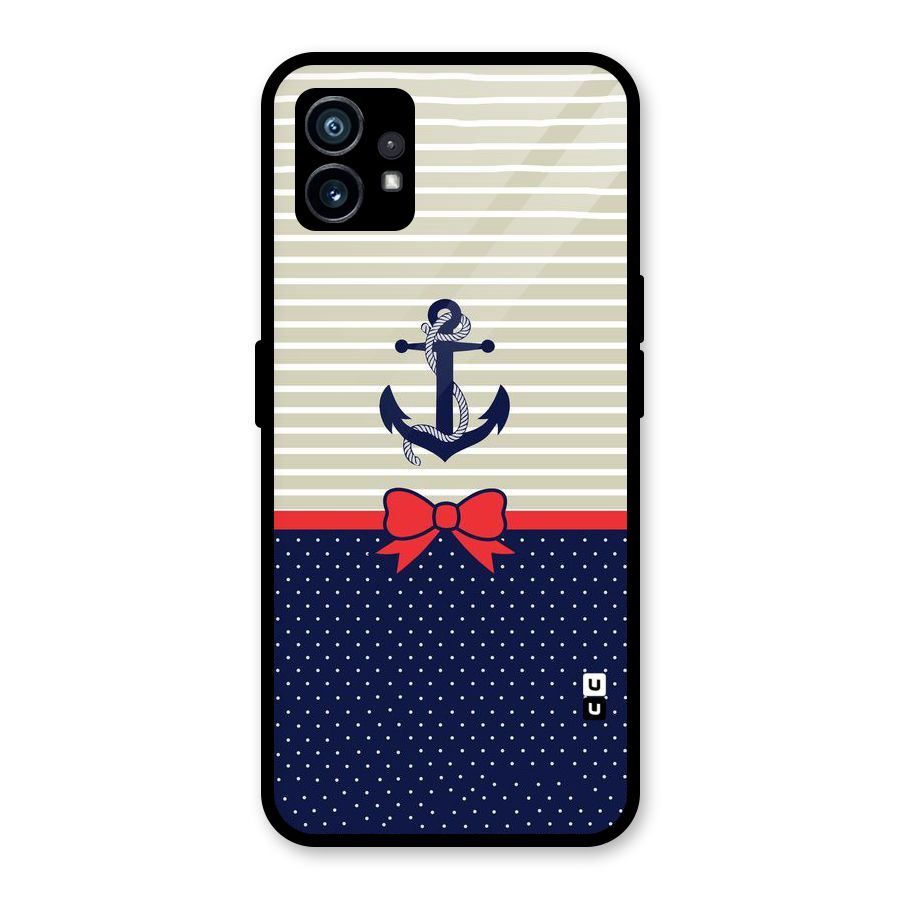 Ribbon Anchor Glass Back Case for Nothing Phone 1