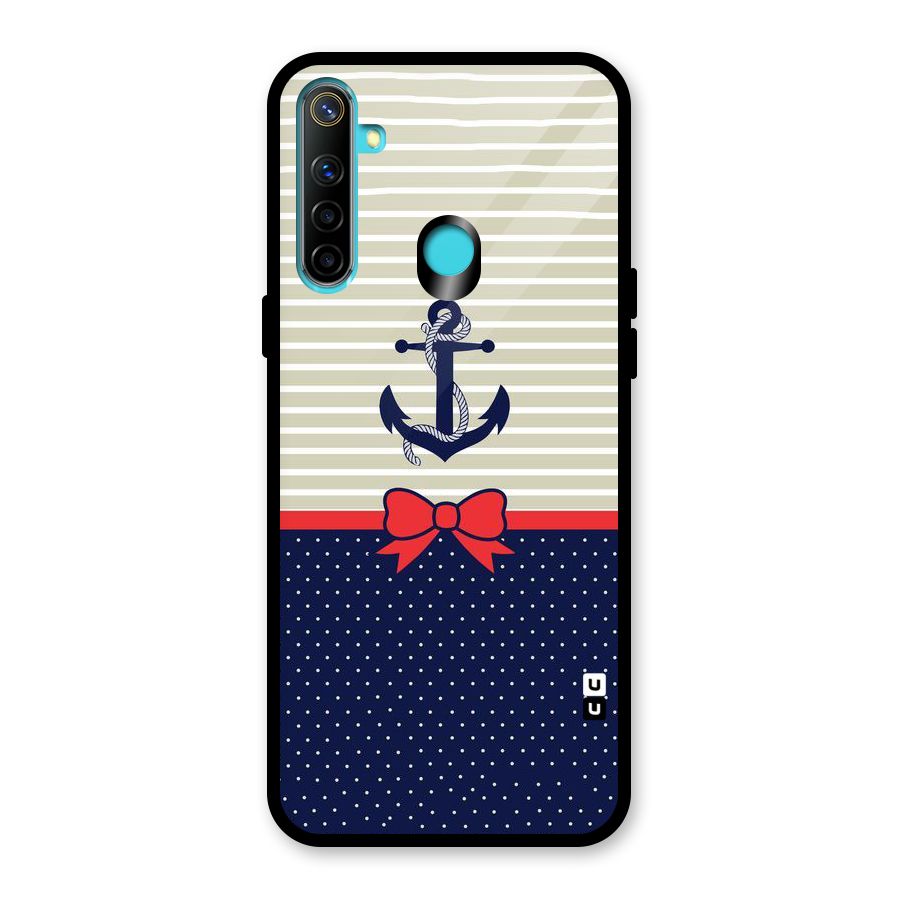 Ribbon Anchor Glass Back Case for Realme Narzo 10