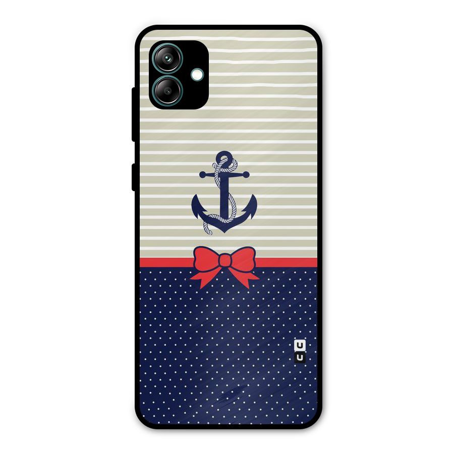 Ribbon Anchor Metal Back Case for Galaxy A04