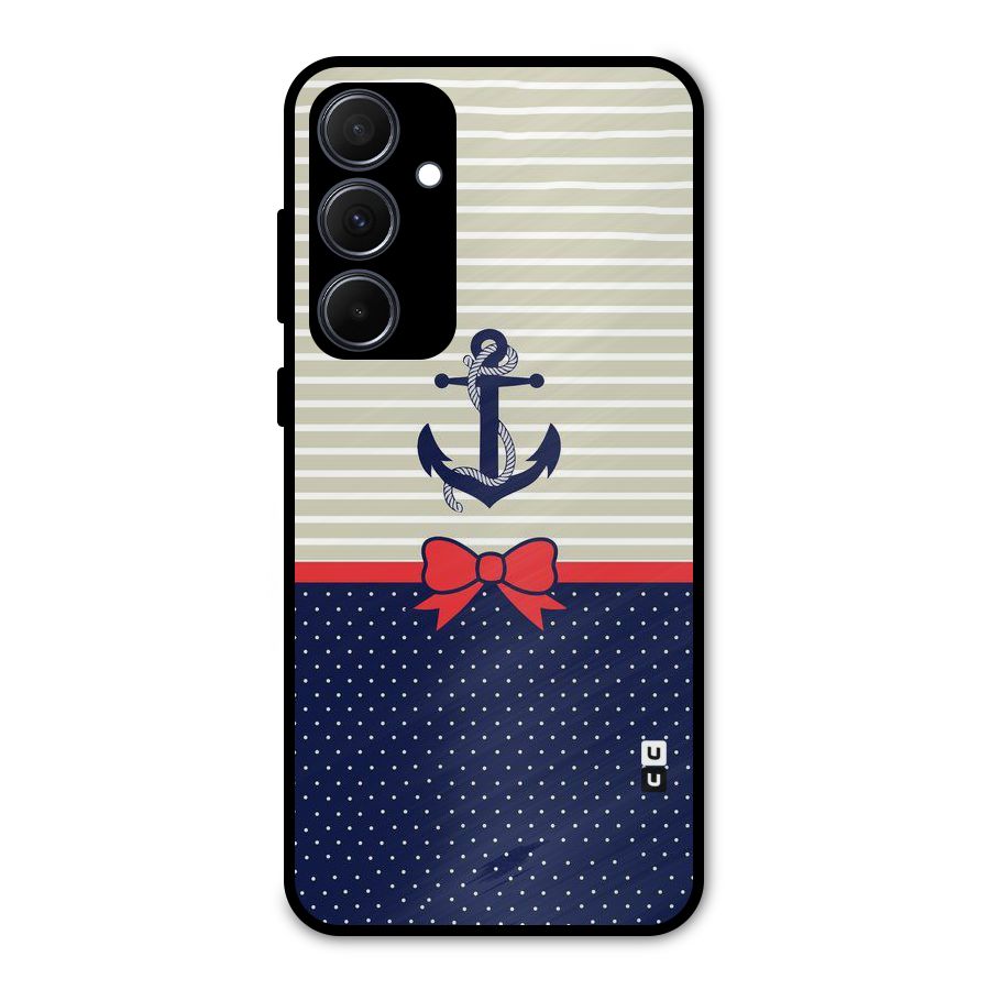 Ribbon Anchor Metal Back Case for Galaxy A35