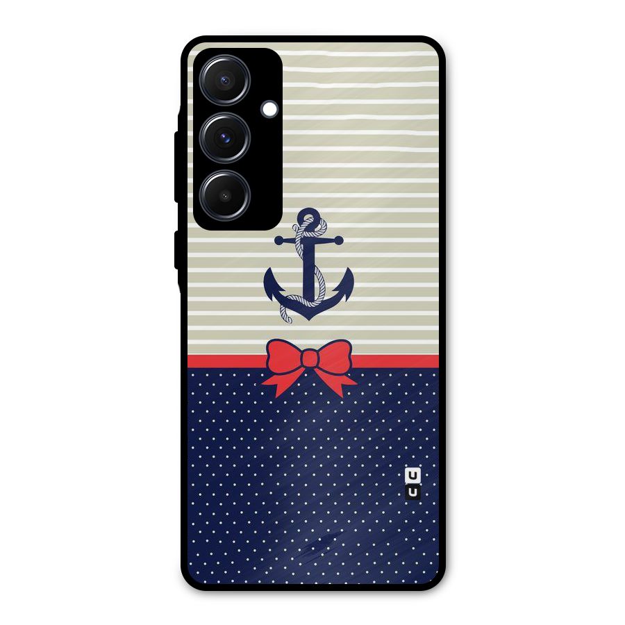 Ribbon Anchor Metal Back Case for Galaxy A55