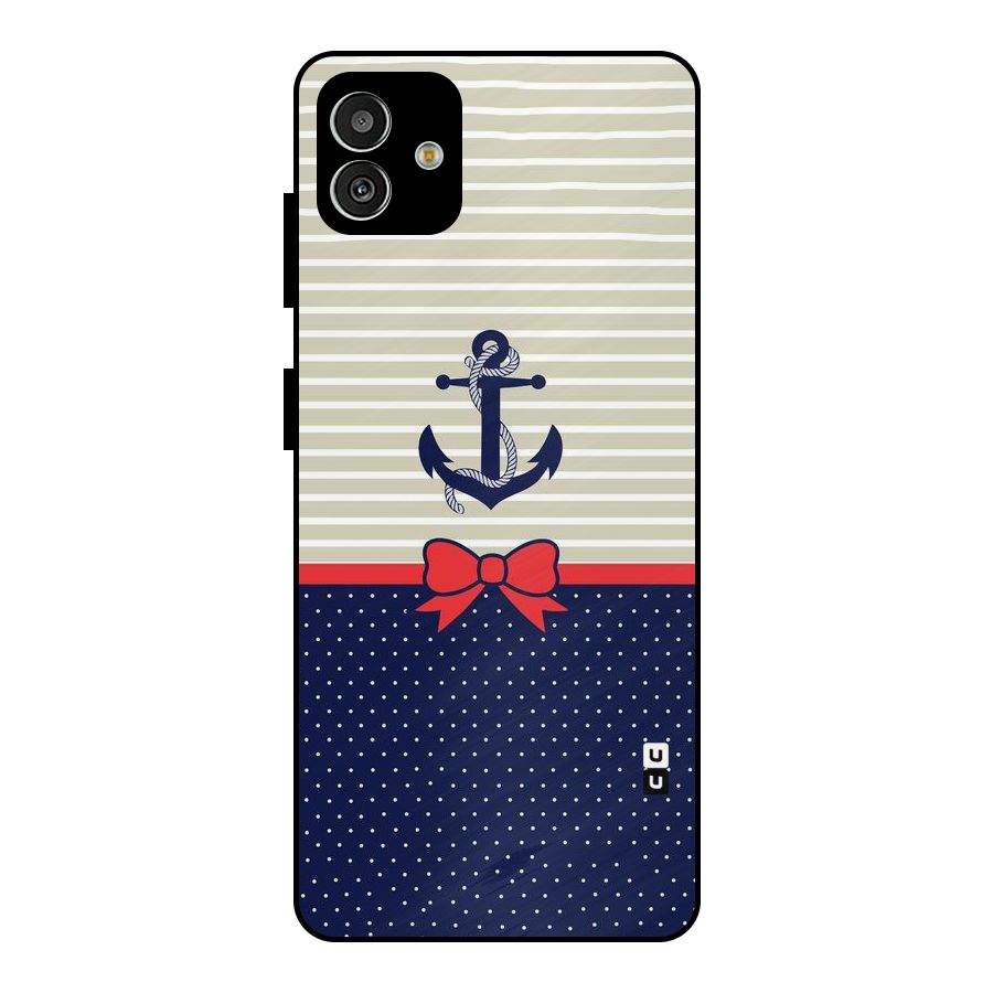 Ribbon Anchor Metal Back Case for Galaxy M13 5G