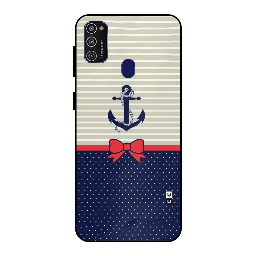 Ribbon Anchor Metal Back Case for Galaxy M21