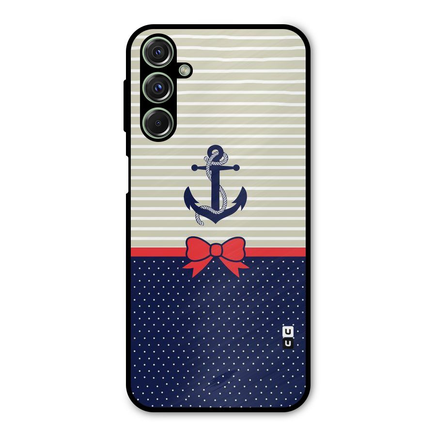 Ribbon Anchor Metal Back Case for Galaxy M34