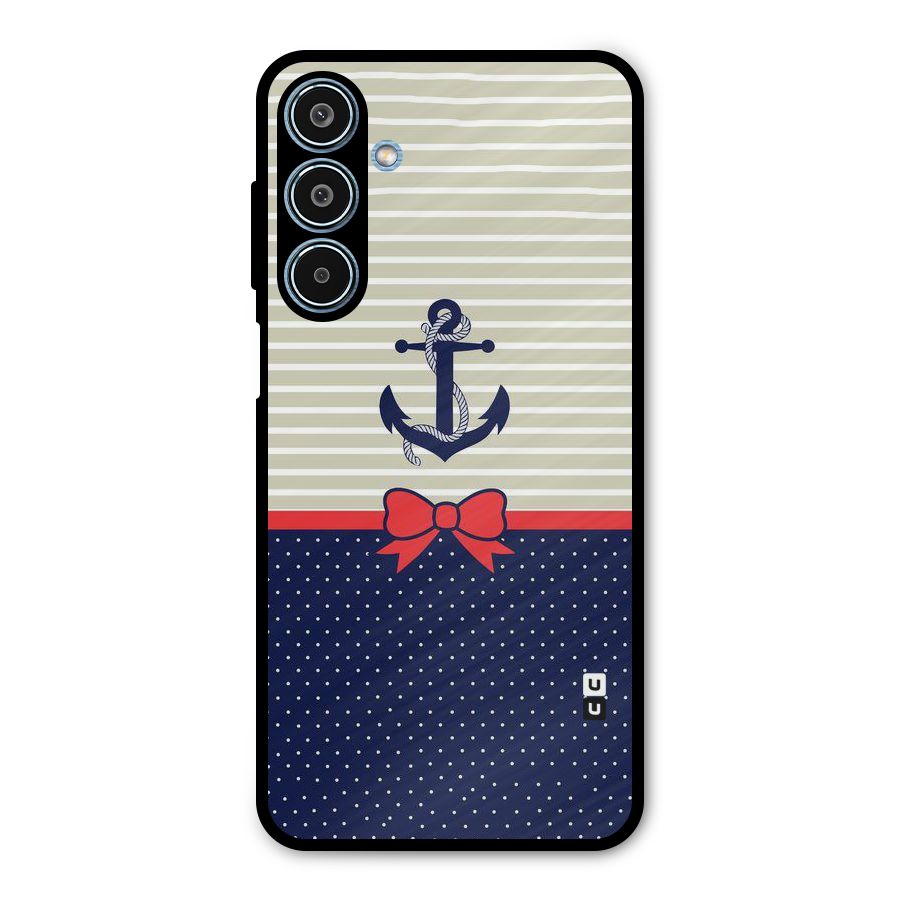Ribbon Anchor Metal Back Case for Galaxy M35