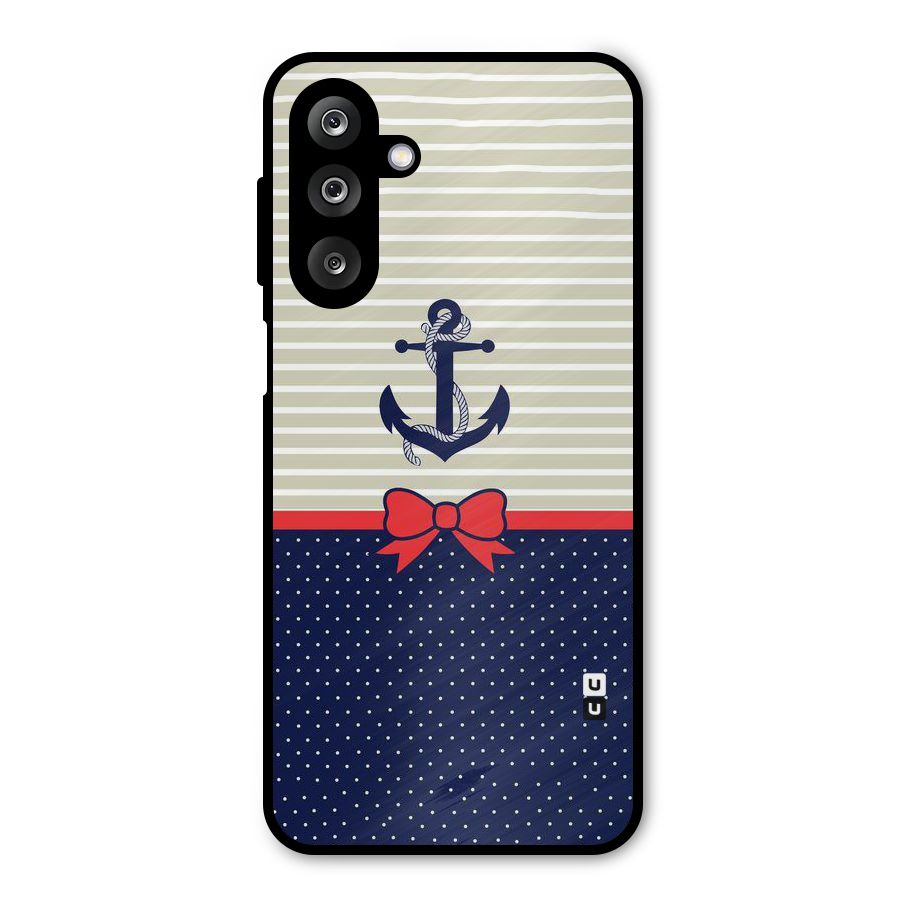 Ribbon Anchor Metal Back Case for Galaxy M36