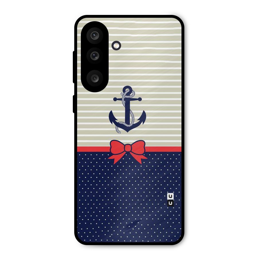 Ribbon Anchor Metal Back Case for Galaxy M56