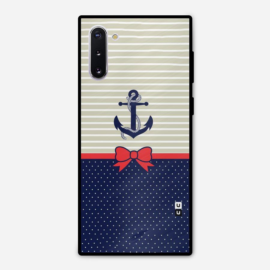 Ribbon Anchor Metal Back Case for Galaxy Note 10