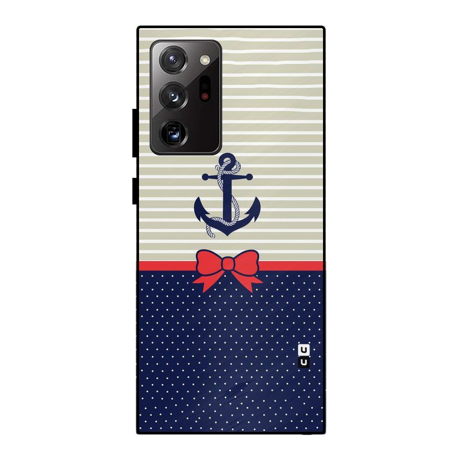 Ribbon Anchor Metal Back Case for Galaxy Note 20 Ultra