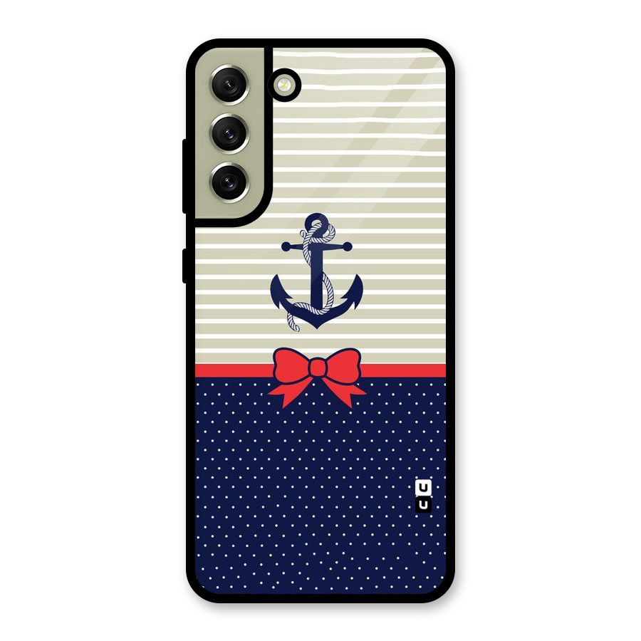 Ribbon Anchor Metal Back Case for Galaxy S21 FE 5G (2023)